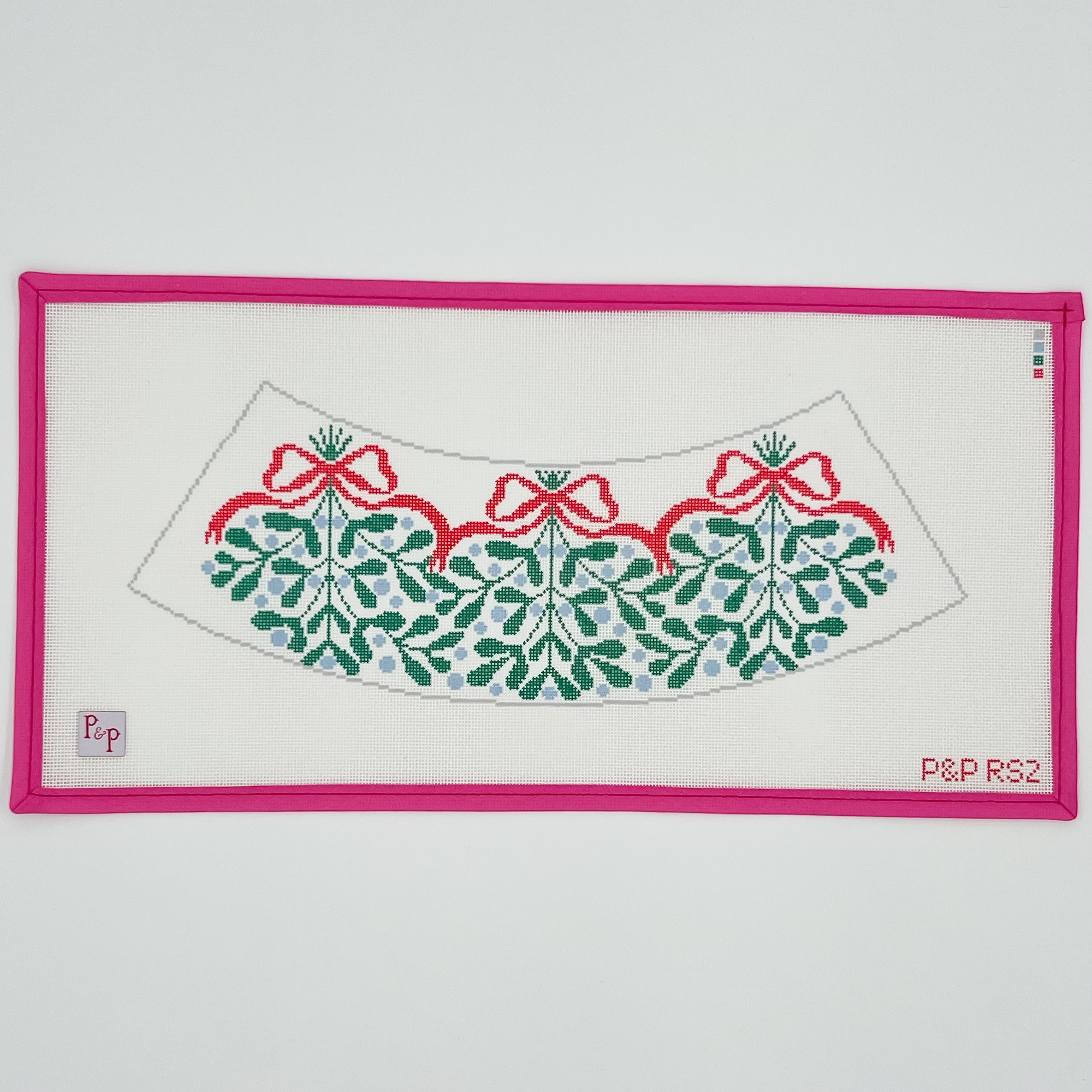Red Bow Mistletoe Lampshade