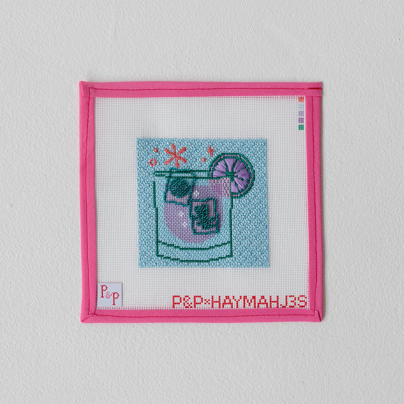 Blue Mahjong Cocktail Coaster