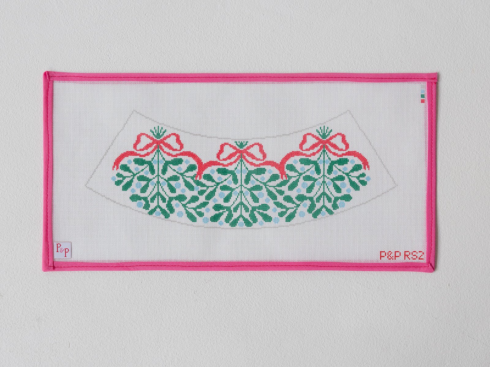 Red Bow Mistletoe Lampshade