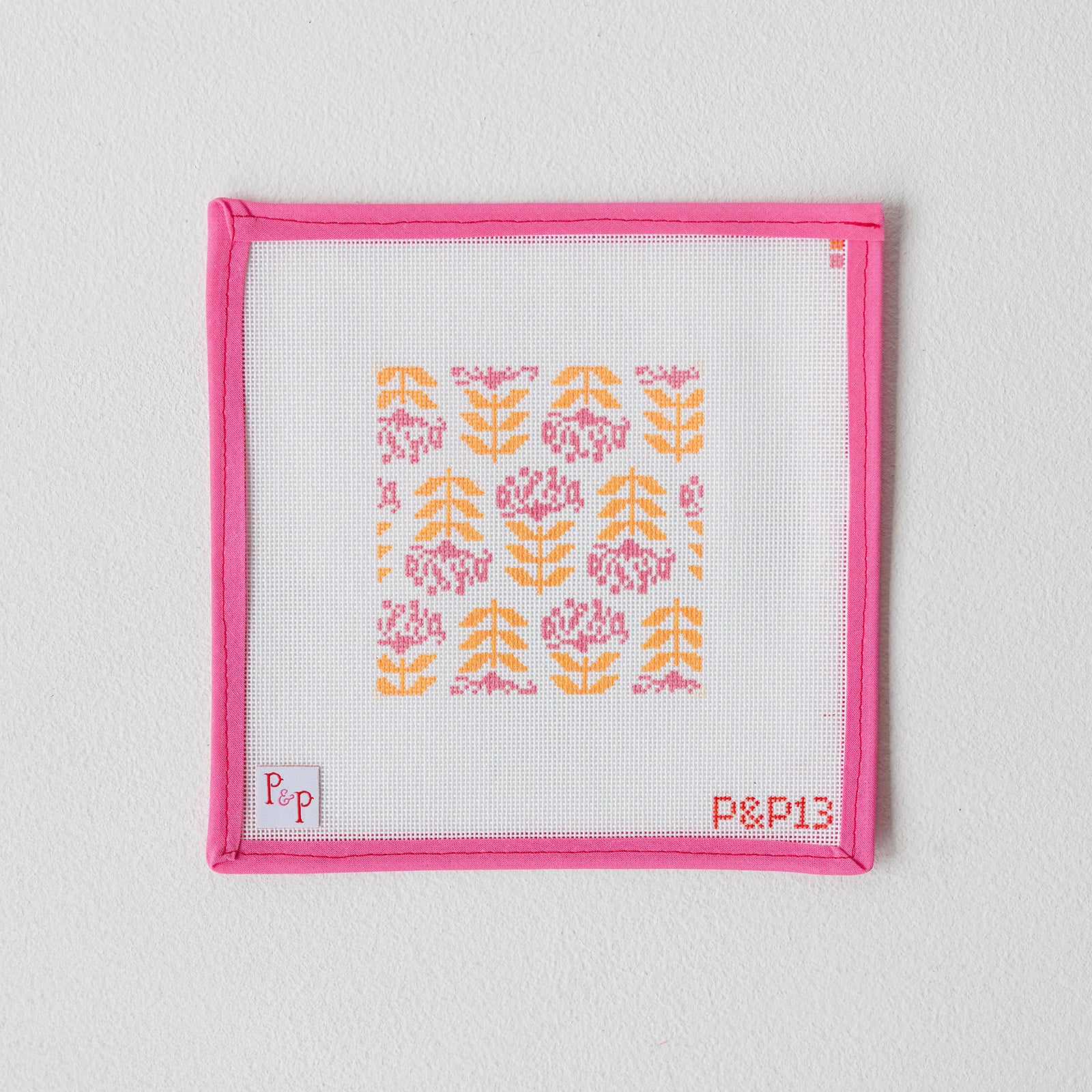 Blocked Begonia Coaster