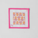 Blocked Begonia Coaster