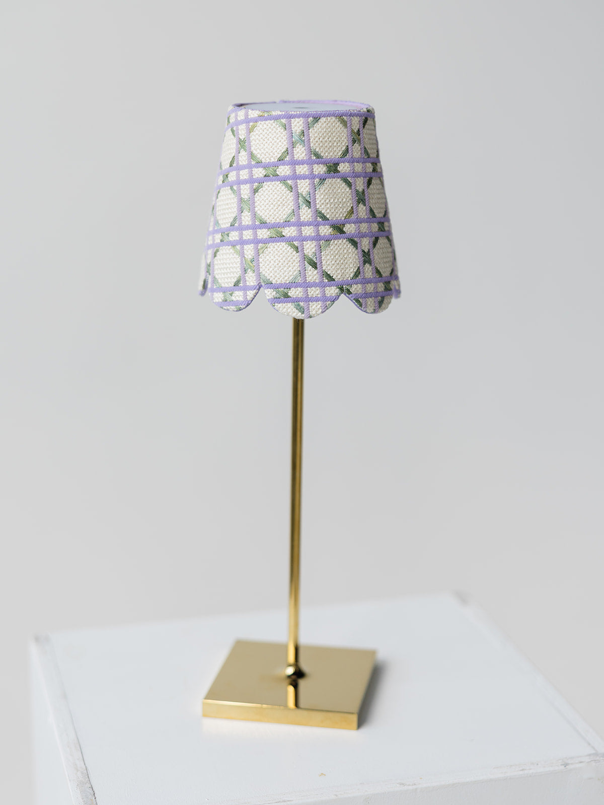 Lavender Cane Lampshade