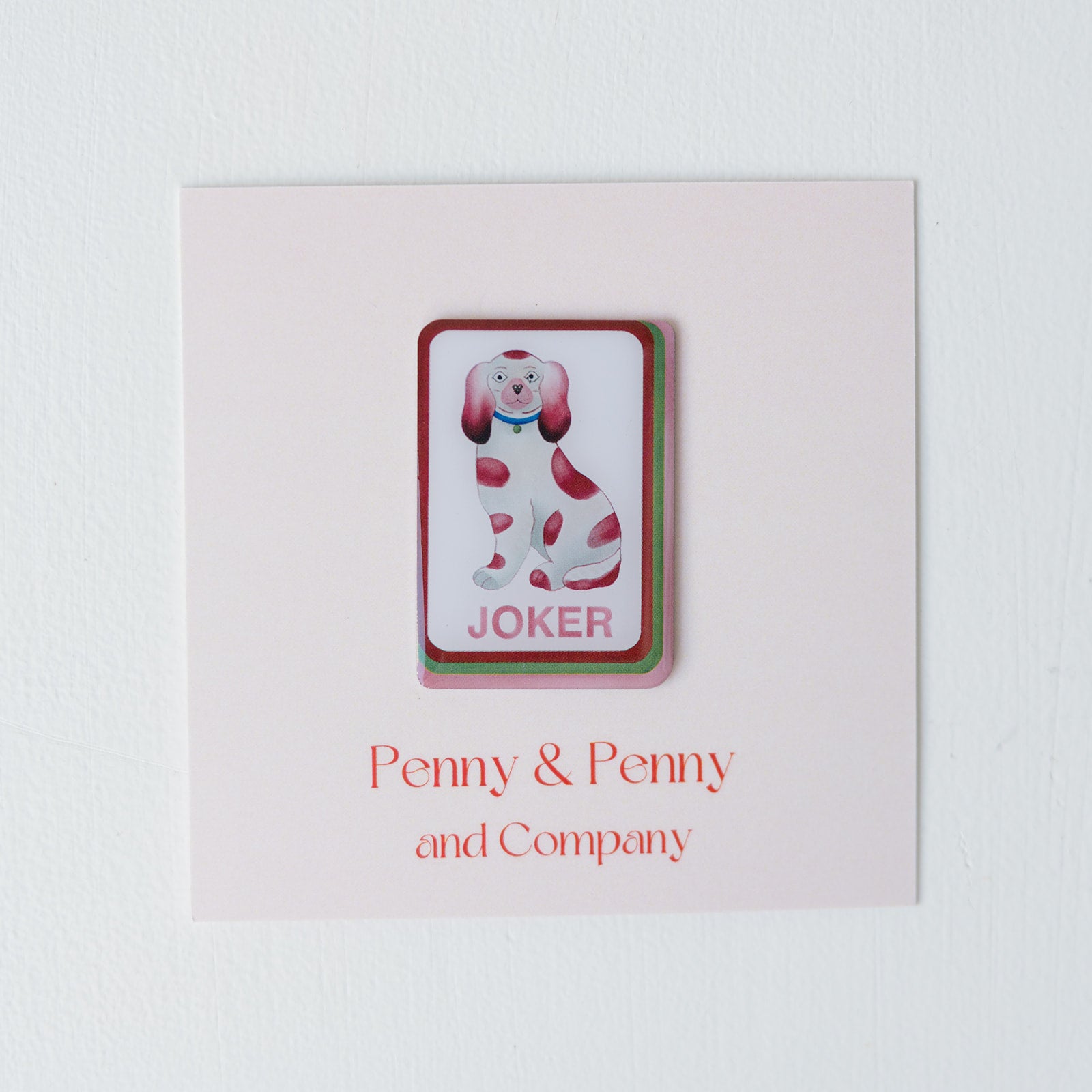 Joker Dog Mahj Tile Needle Minder