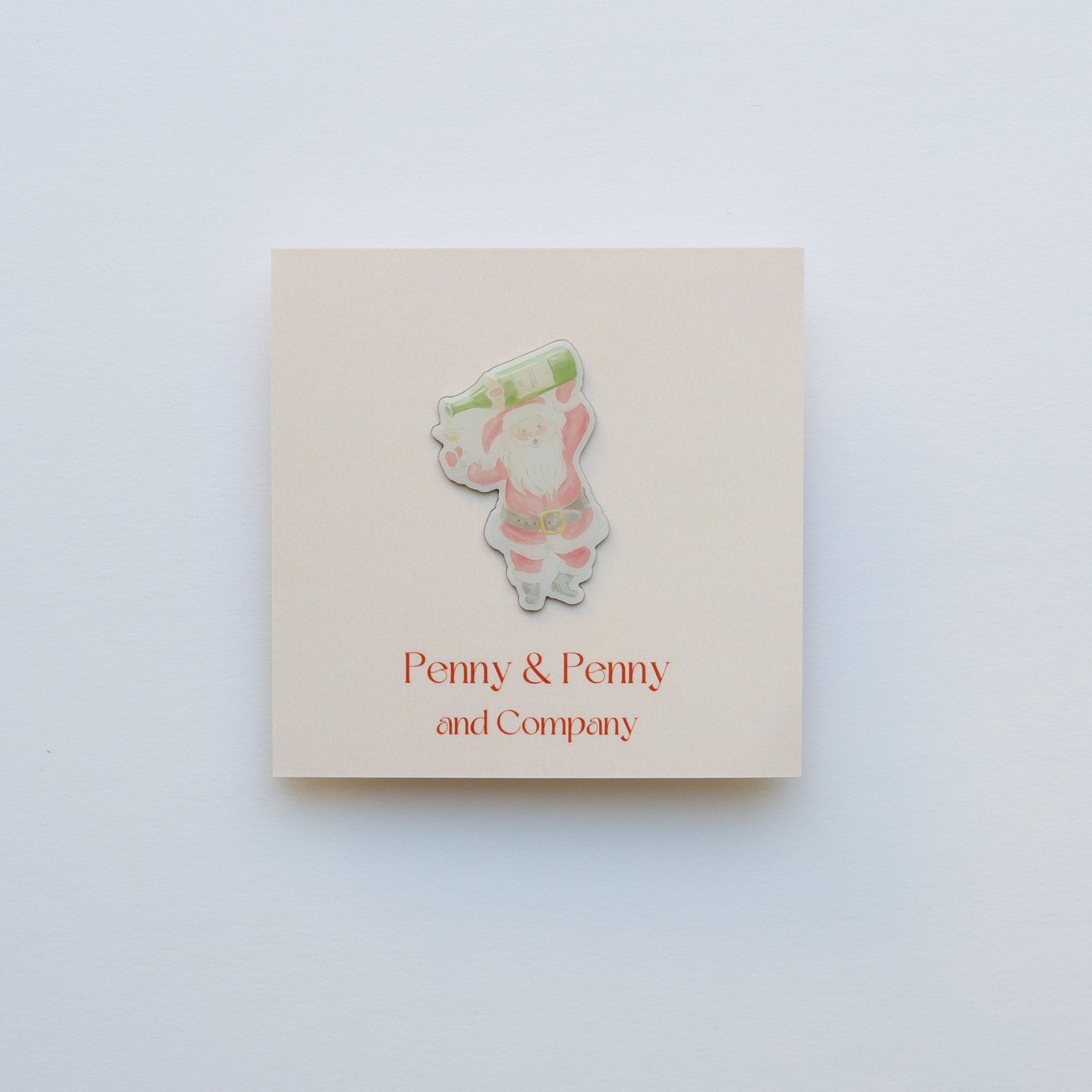 Champagne Santa Needle Minder