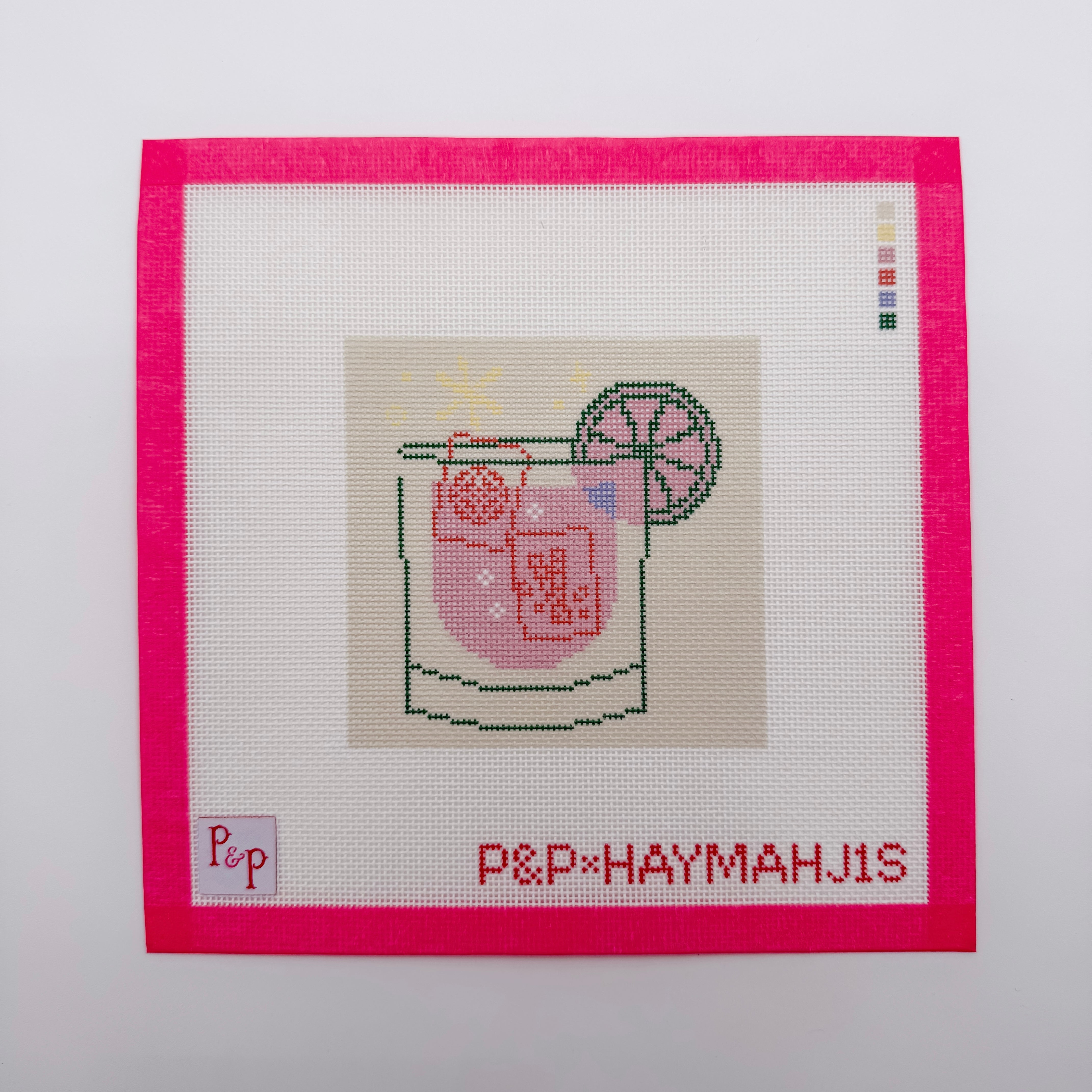 Beige Mahjong Cocktail Coaster