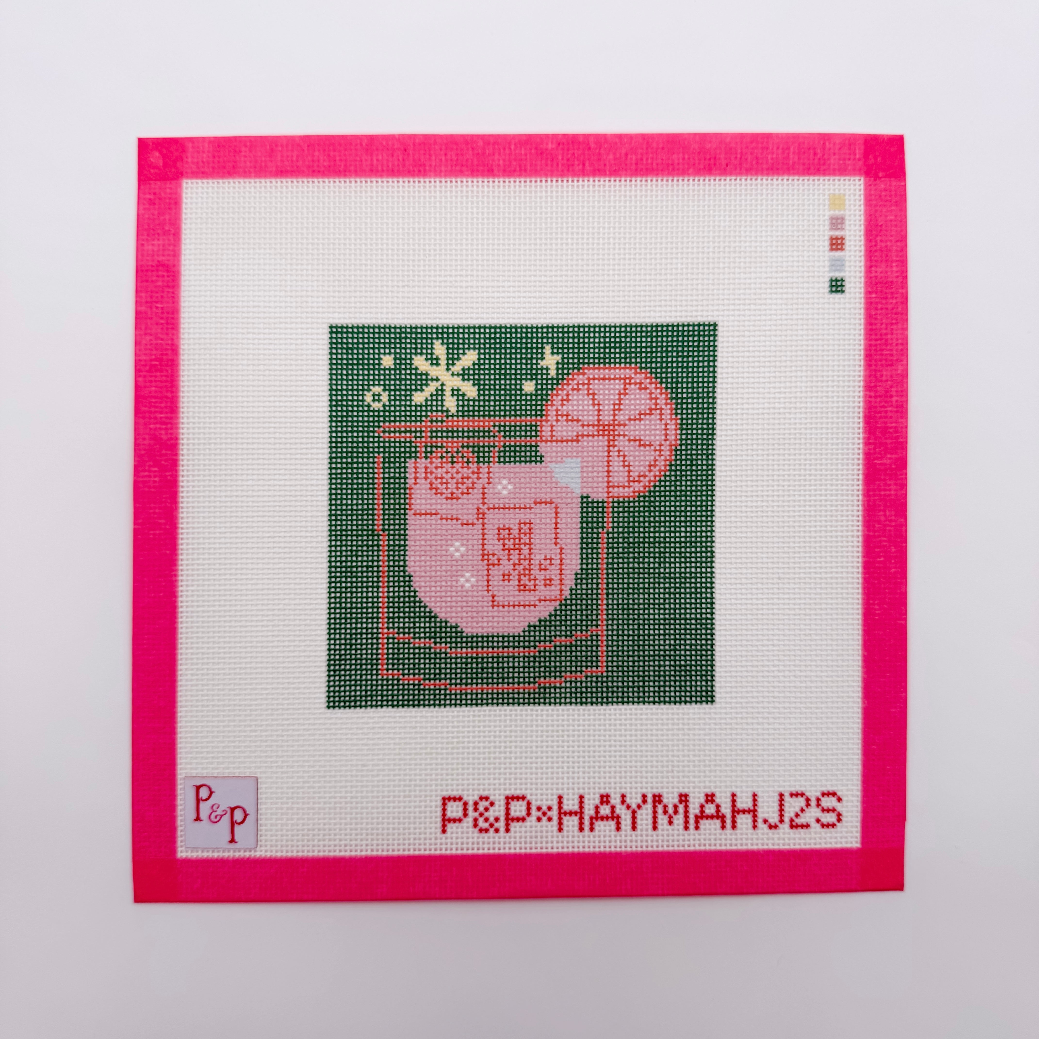 Green Mahjong Cocktail Coaster