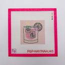 Pink Mahjong Cocktail Coaster