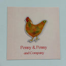 Patchwork Hen Needle Minder