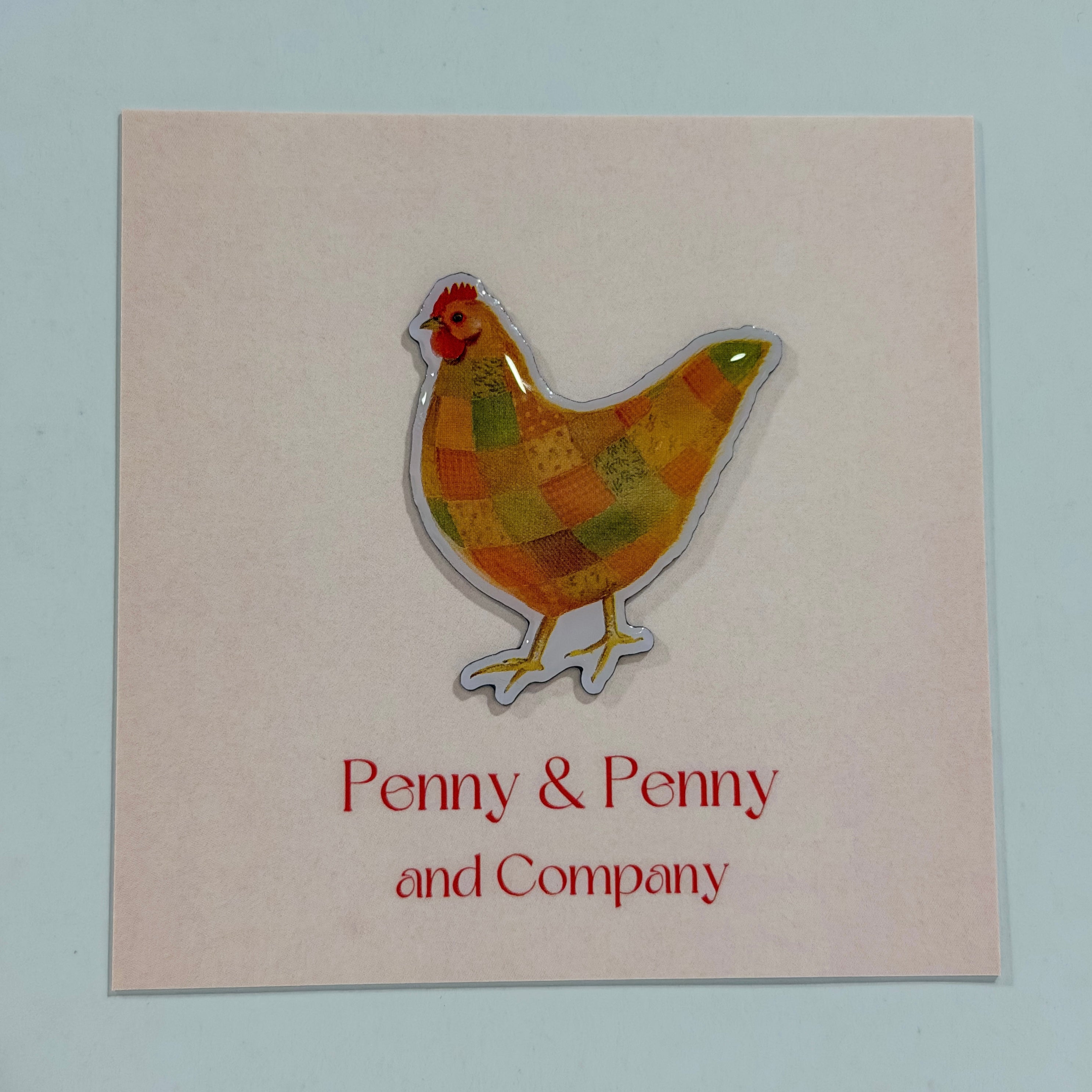 Patchwork Hen Needle Minder