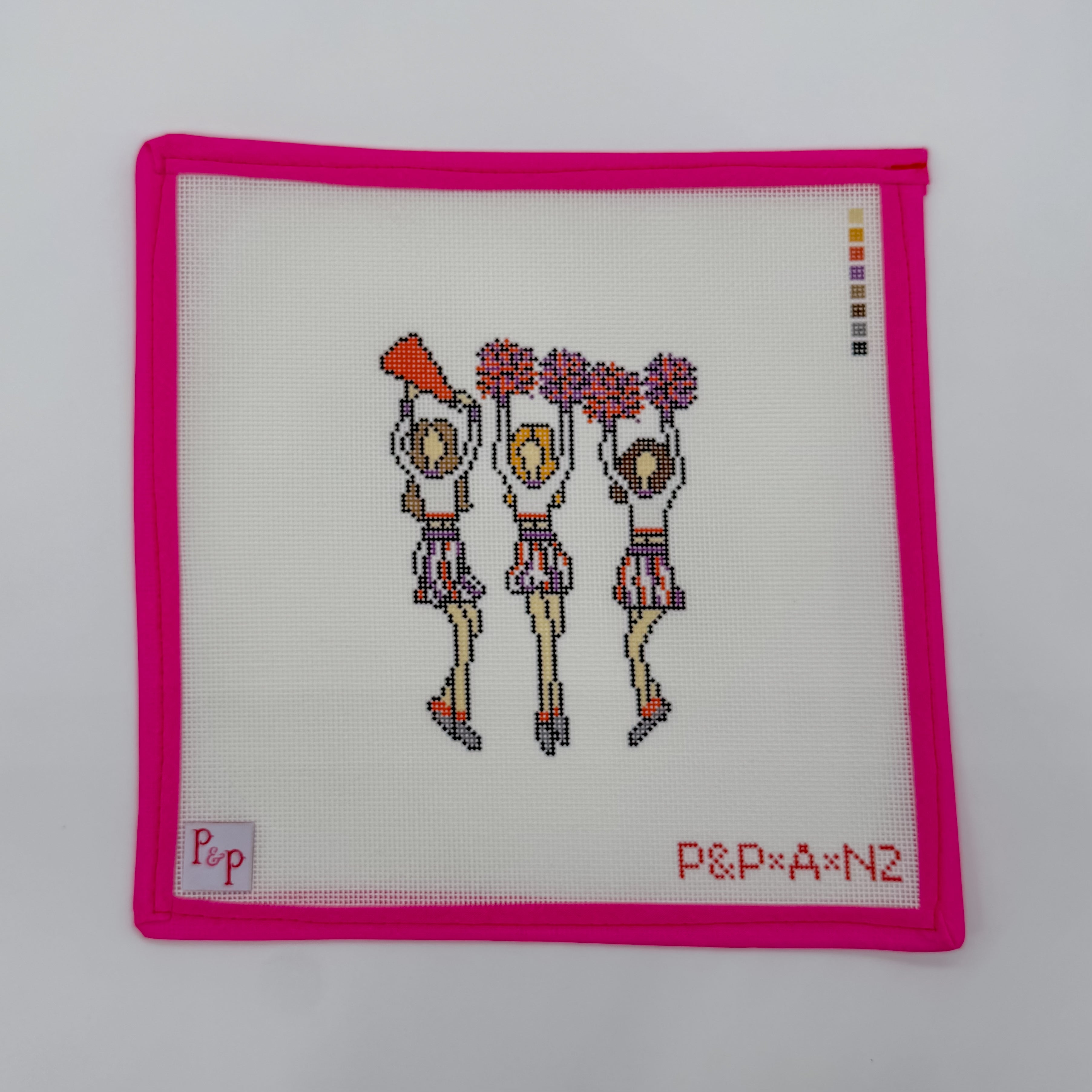 Orange and Purple Cheerleaders