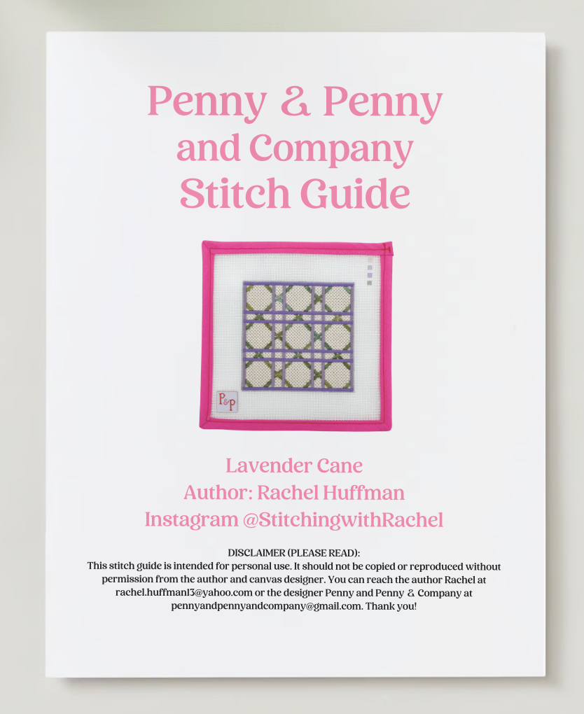 Lavender Cane Stitch Guide