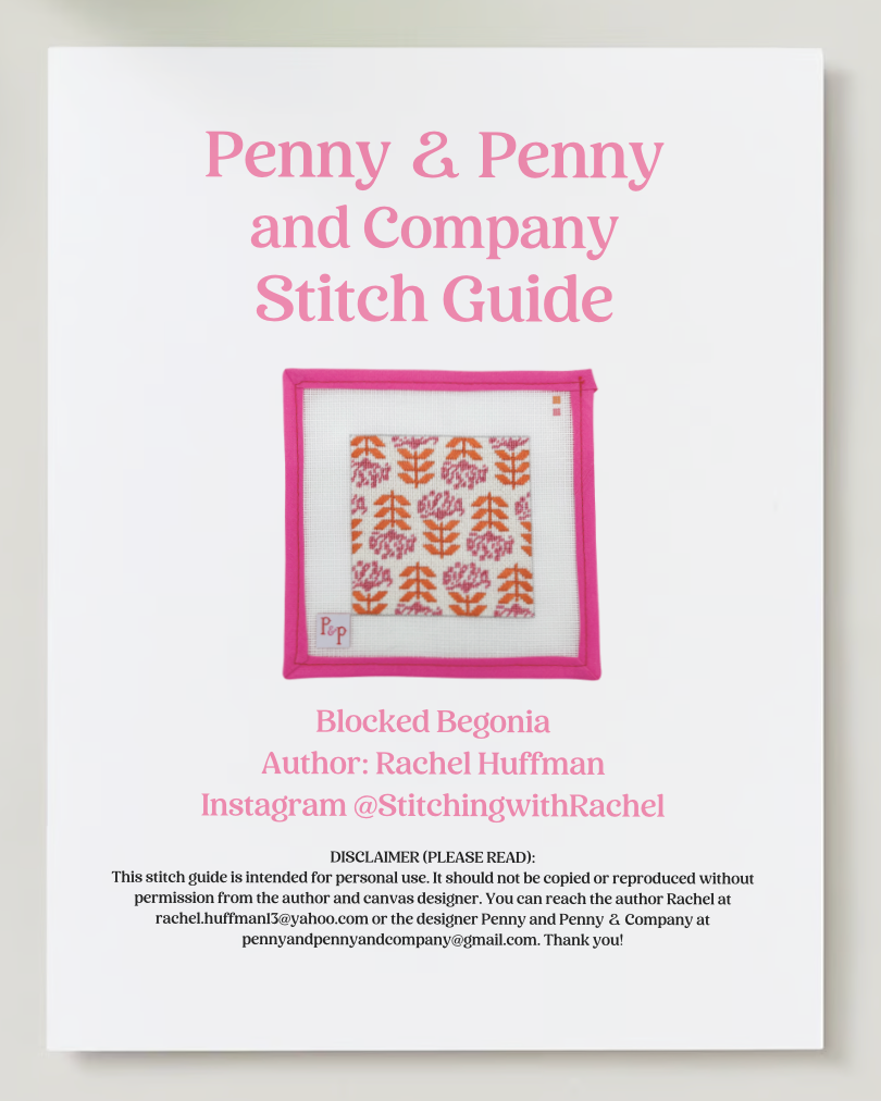 Blocked Begonia Stitch Guide