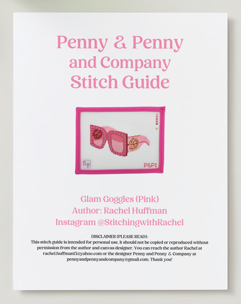 Glam Goggles (Pink) Stitch Guide